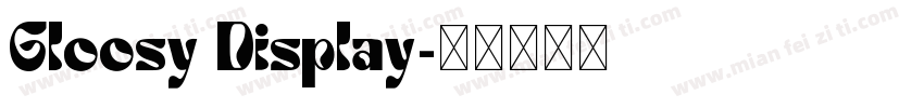 Gloosy Display字体转换